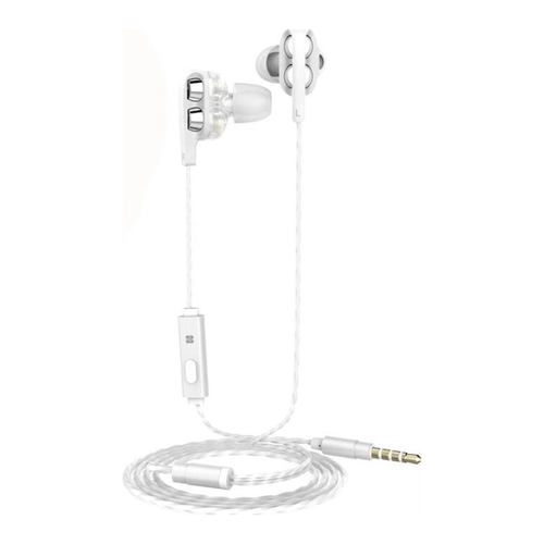 Bild von Muvit M1I+ KIT PIETON PREMIUM DOUBLE HAUT PARLEUR JACK 3.5MM BLANC