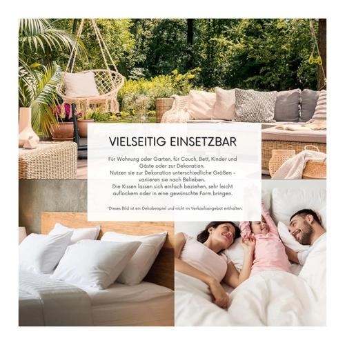 Bild von MSS e.K. 2er Set Federkissen – Komfort für jeden Schlaftyp
