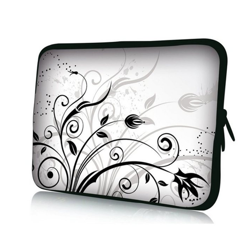 Bild von wotek Laptoptasche für Laptops bis 15,4", Weiß Schwarz Ranke, Wasserabweisend