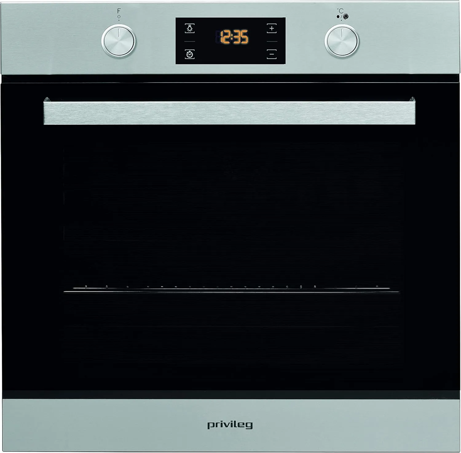 Bild von Privileg Einbau-Backofen PBWR6 OH5V mit 71 Litern, 7 Funktionen und Hydrolyse-Reinigungsfunktion in Edelstahl