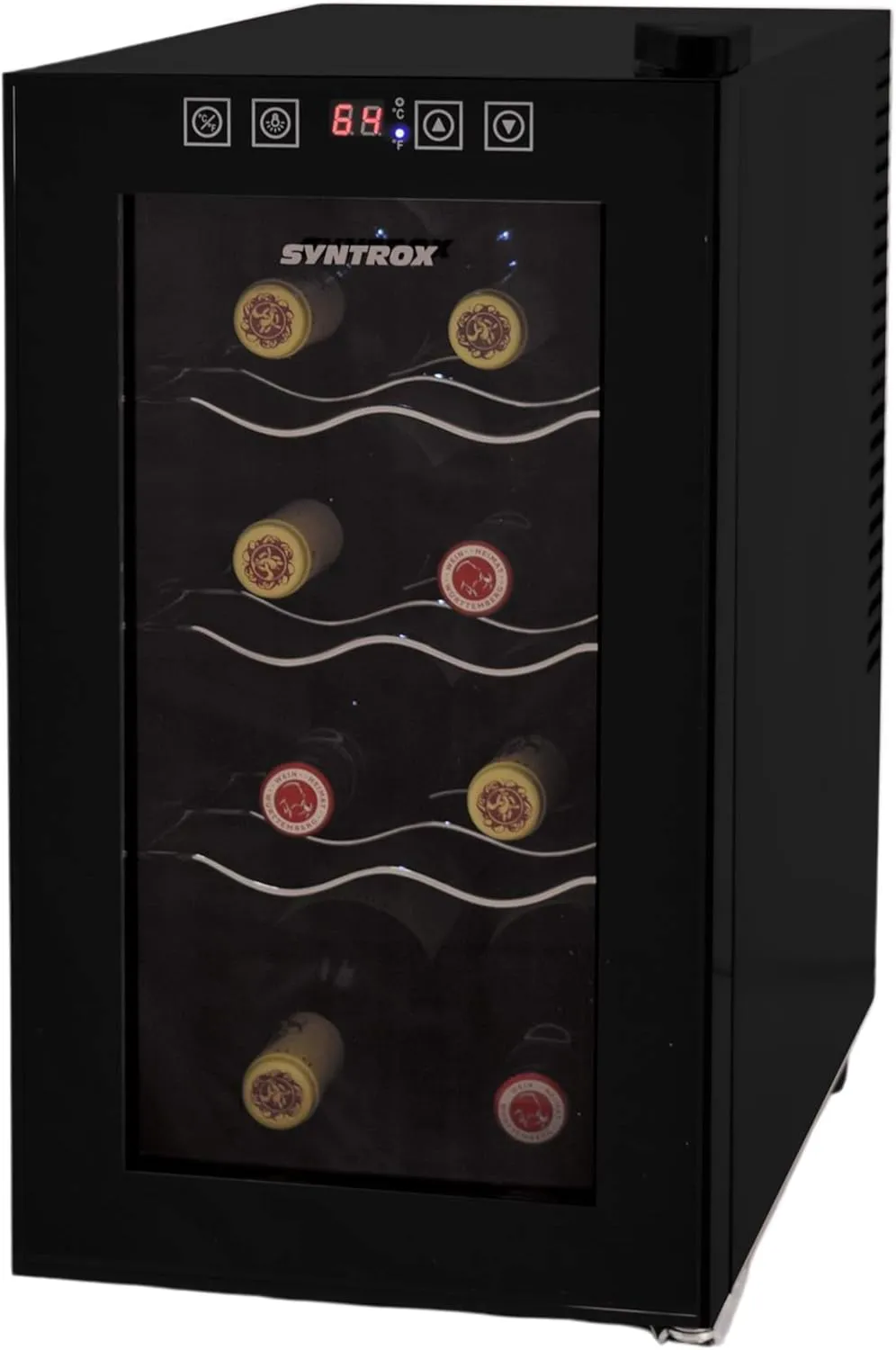 Bild von Syntrox Germany Weinkühlschrank Denebo für 8 Flaschen mit 25 Litern und digitalem Touchscreen-Panel