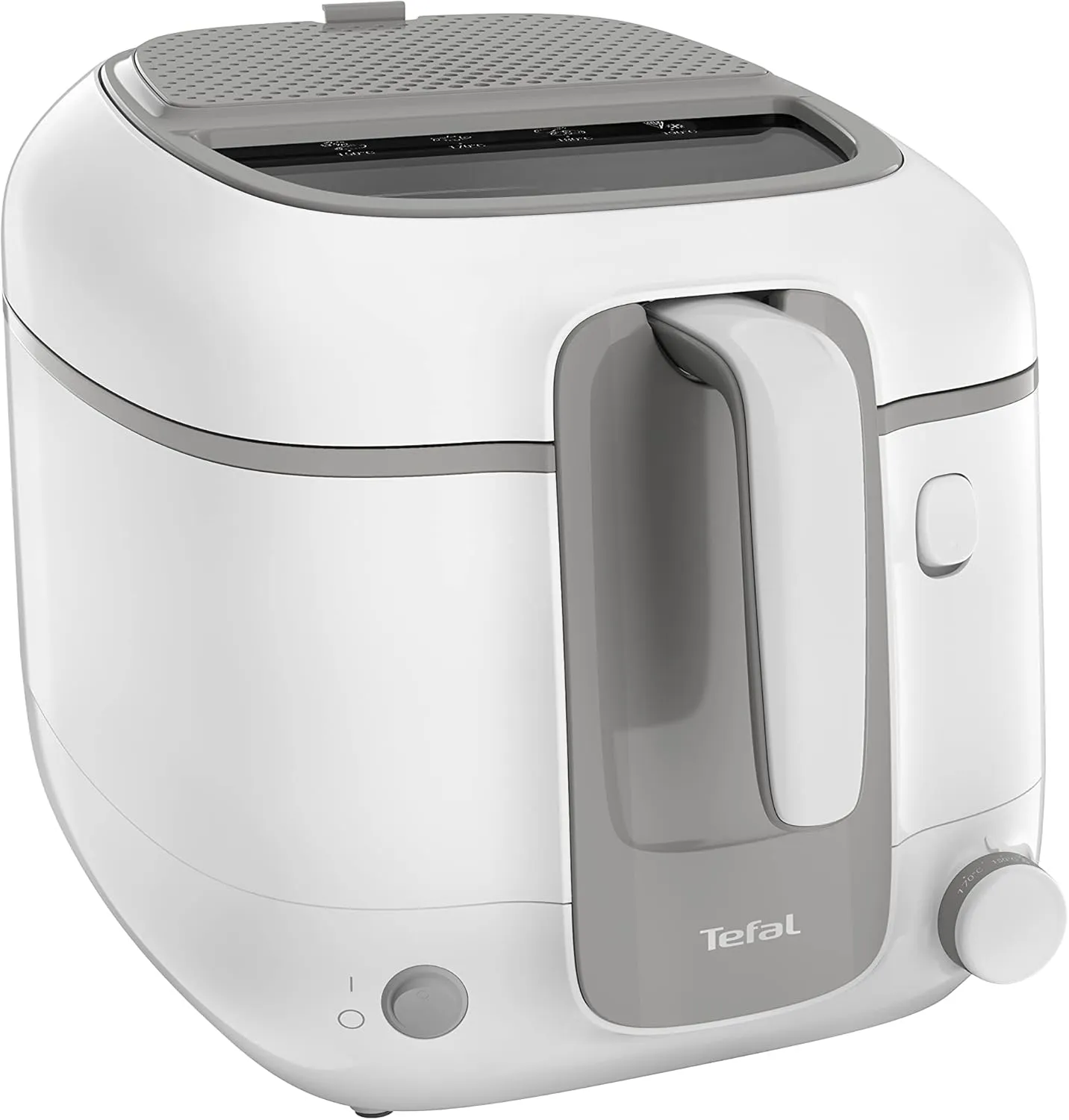 Bild von Tefal Super Uno Access FR3100 Fritteuse mit 2,2 Litern Kapazität und herausnehmbarem Behälter in Weiß/Grau