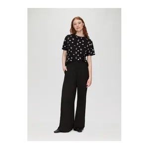 Bild von QS Stoffhose Culotte aus Satin mit elastischem Bund