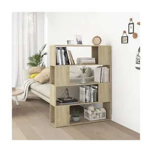 Bild von Furnicato Bücherregal Raumteiler Sonoma-Eiche 100x24x124 cm