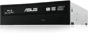 Bild von Asus BW-16D1HT interner Blu-Ray Brenner in Schwarz mit 16x Schreibgeschwindigkeit für BD-R und 12x für BD-R DL