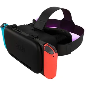 Bild von Orzly VR Brille für Nintendo Switch in Schwarz mit Geschenkbox-Edition
