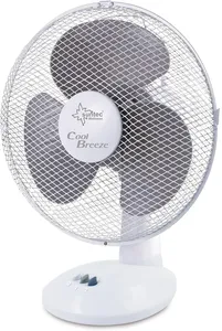 Bild von Suntec CoolBreeze Tischventilator mit 25 cm Durchmesser und 30 Watt, tragbar, leise und mit 2 Stufen, ideal für Schreibtisch, Schlafzimmer und Balkon