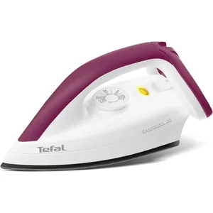 Bild von Tefal FS4030 Easygliss Trockenbügeleisen mit 1200 Watt und Durilium Bügelsohle in Weiß und Dunkelrot