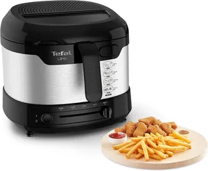 Bild von Tefal Uno M Fritteuse FF215D mit 1470 Watt und 1 kg Kapazität, einstellbarem Thermostat und Sichtfenster