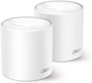 Bild von TP-Link Deco X60 Mesh WLAN Set mit zwei Einheiten, Wi-Fi 6 AX5400, Dual Band, zwei Gigabit Ports pro Einheit, empfohlen für 3-5 Schlafzimmer, umfassender Jugendschutz und WPA3