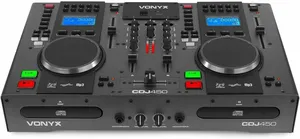 Bild von Vonyx CDJ450 DJ Konsole mit Bluetooth, zwei MP3 CD Mediaplayern und 2-Kanal-Mixer