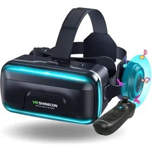 Bild von VR Brille für Handys mit Bluetooth Fernbedienung für 3D Spiele, geeignet für Android und iOS, für Geräte von 4,7 bis 7,2 Zoll, ideal als Geschenk für Kinder und Erwachsene